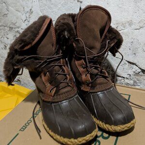 Women's Signature Wicked Good Bean Boots, 10", size 8M Like new
